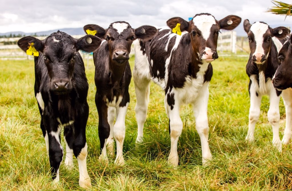 Happy healthy dairy calves bred from LIC semen straws