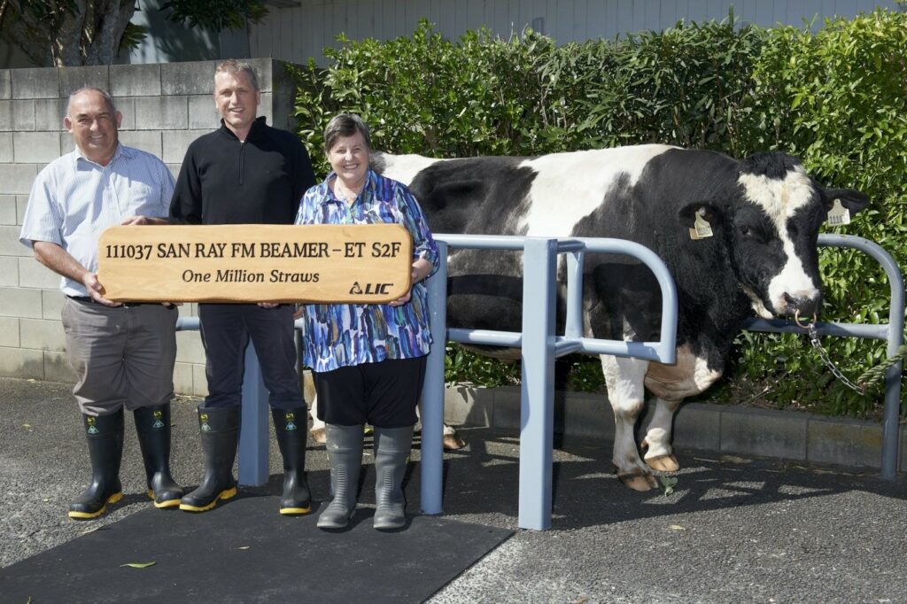 1 million San Ray FM Beamer semen straws sold for breeding dairy cows around the world