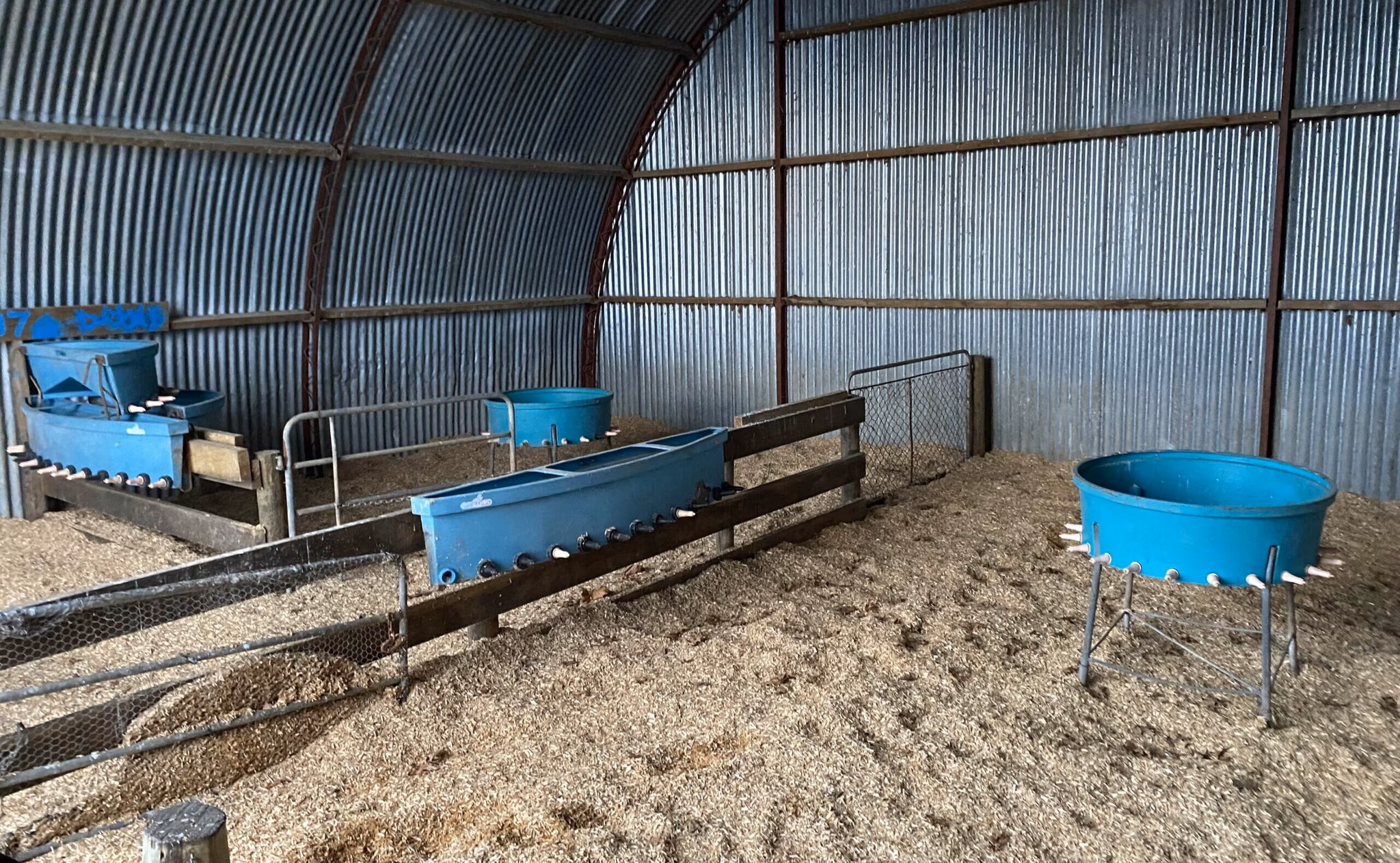 calf rearing facilities on the farmer tour
