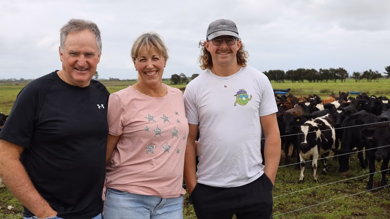 The Rogers on their New Zealand dairy farm in Taupiri, Waikato